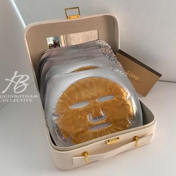 NEW ADORE Organic Innovations Golden Touch 24k Techo-Dermis Facial Masks w/ COA - Picture 3 of 11